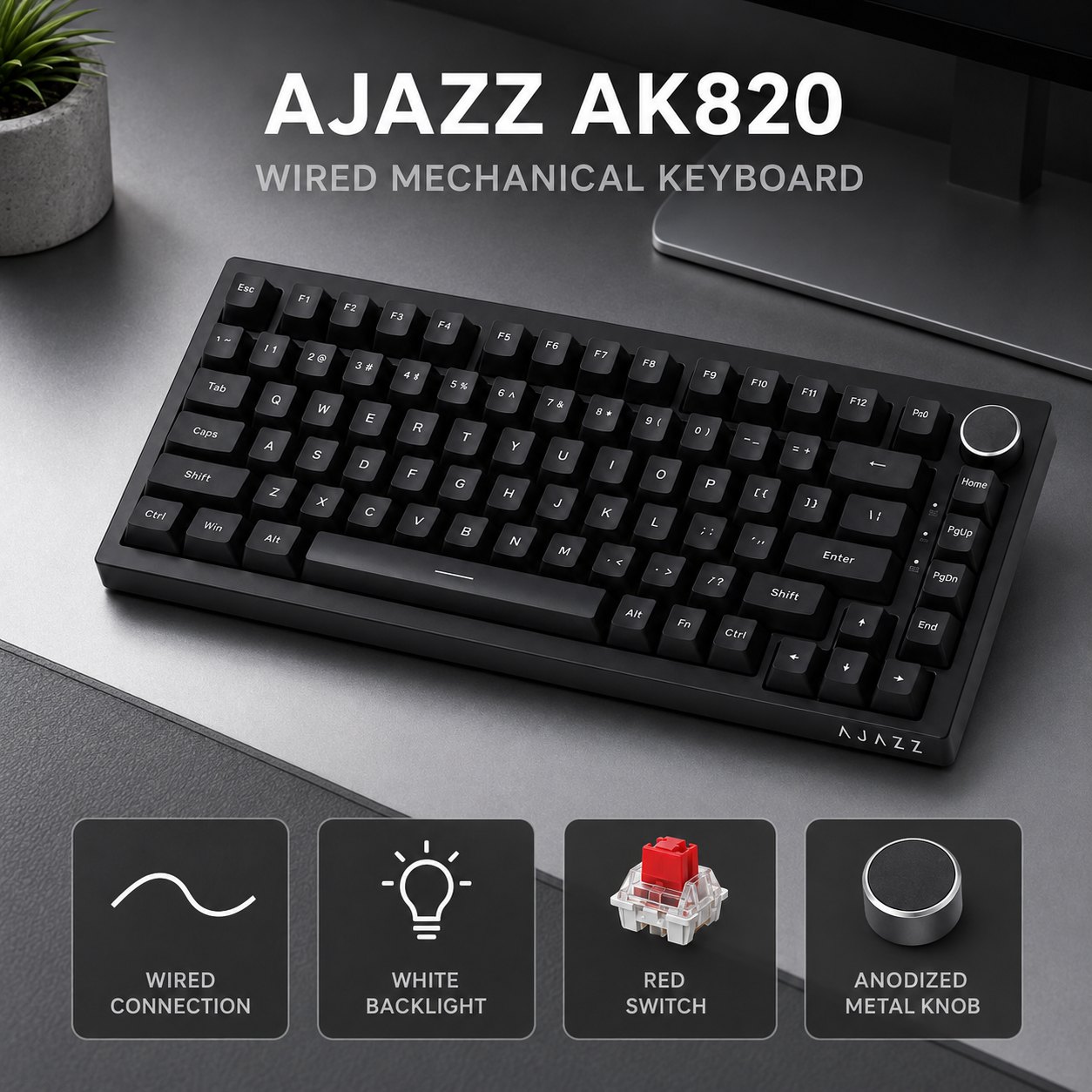 Gaming Keyboard Mini - AJAZZ AK820 ve AK820PRO Mekanik Oyun