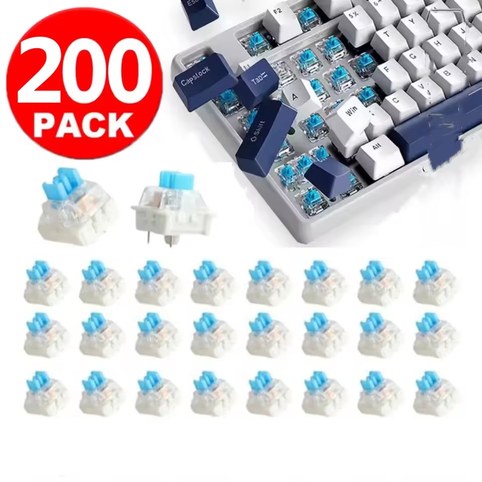 Keyboard Gaming Blue Switch - 10/30 Adet 3 Pinli Mekanik Klavye