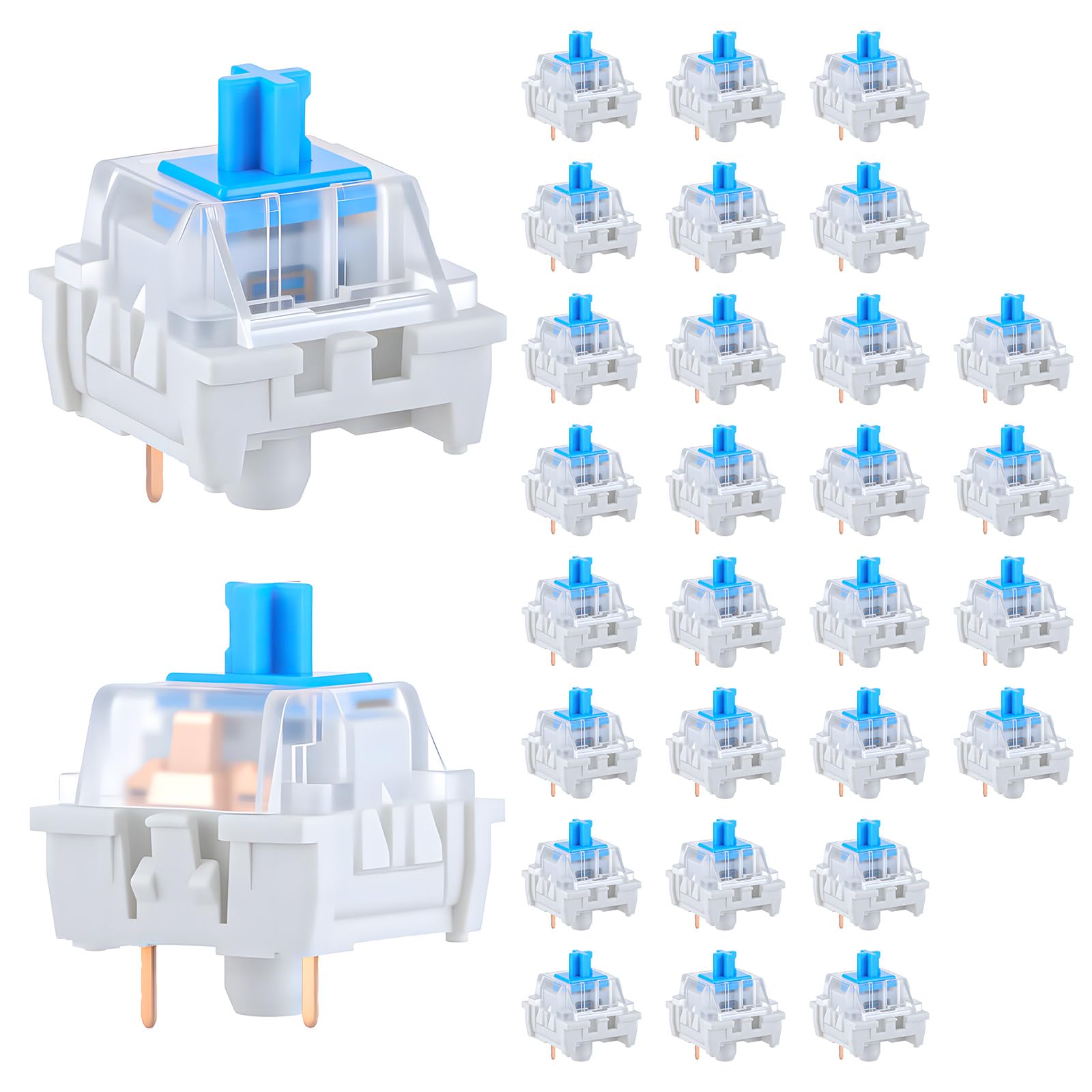 Keyboard Gaming Blue Switch - 30 adet mekanik klavye anahtarları 3