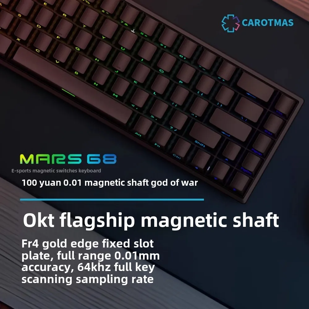 Gaming Keyboard No Rgb - Mars 68 PRO manyetik eksen mekanik