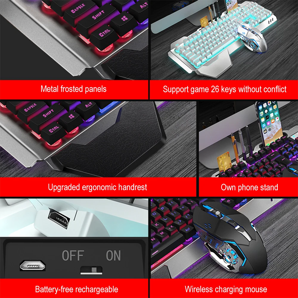 K680 şarj edilebilir 2.4G kabl - Gaming Keyboard Mini incelemesi ve fiyatı