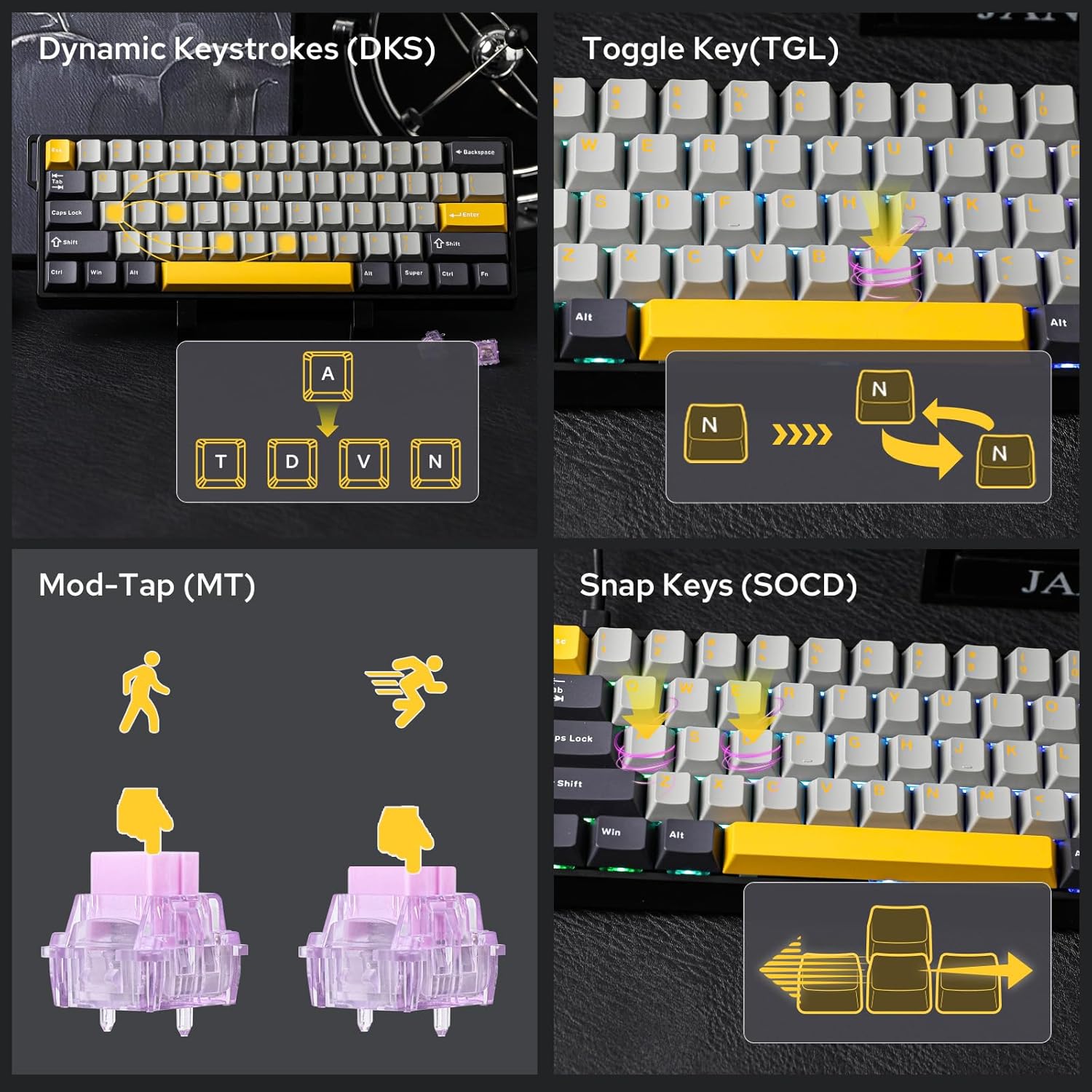 AULA WIN60 HE %60 Max Pro Many - Gaming Keyboard Hot Swappable incelemesi ve fiyatı