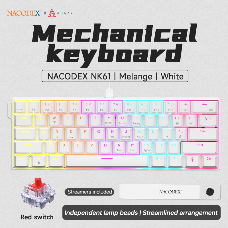 AJAZZ NK61 Kablolu Mekanik Oyu - Gaming Keyboard Hot Swappable incelemesi ve fiyatı