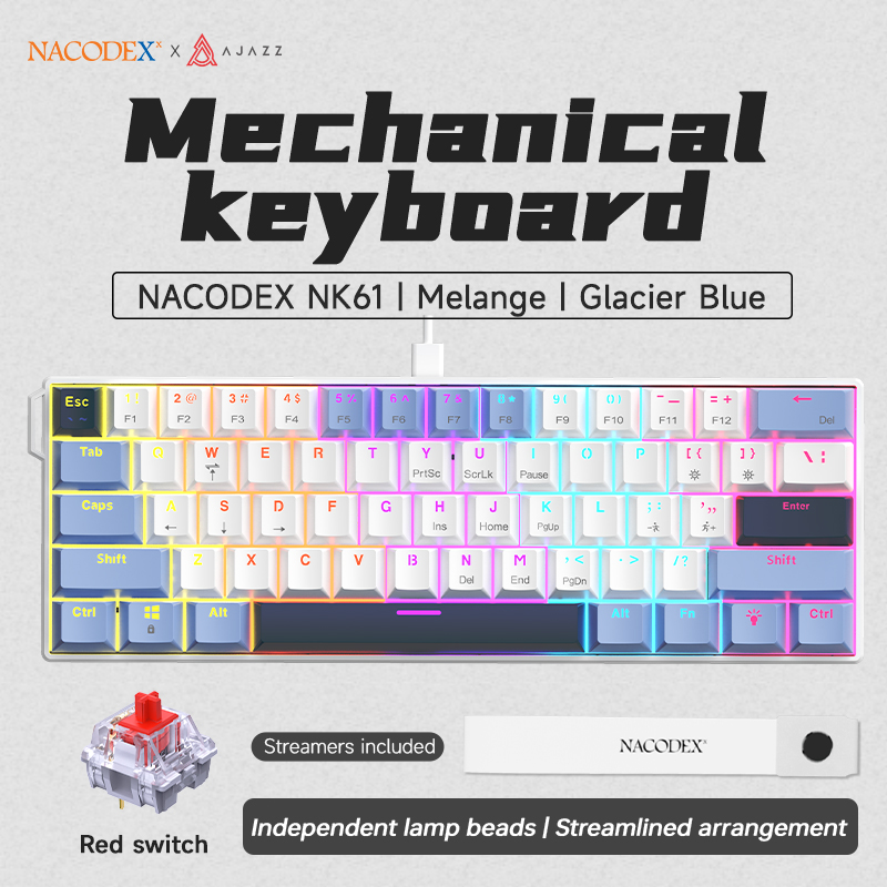 AJAZZ NK61 Kablolu Mekanik Oyu - Gaming Keyboard Hot Swappable incelemesi ve fiyatı