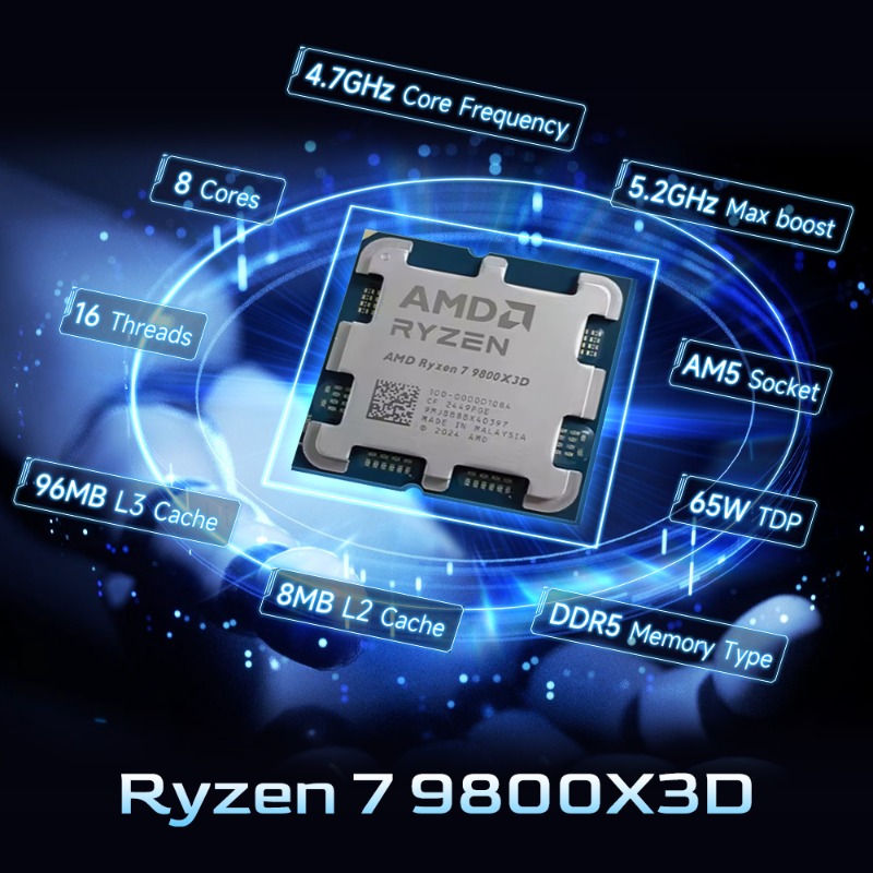 AMD Ryzen 7 9800X3D İçerik Olu - Amd Cpu Ryzen 7 incelemesi ve fiyatı